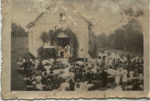 1ª Missa na 1ª Capela de São Mateus, em 16 de Agosto de 1891.