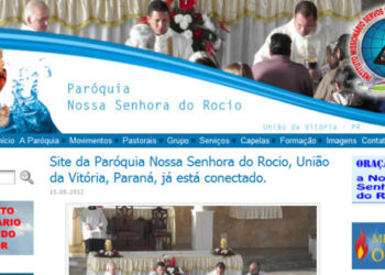 Site da Paróquia Nossa Senhora do Rocio, União da Vitória, Paraná, já está conectado