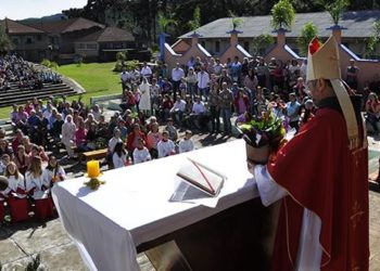 A última visita pastoral de Dom João Bosco foi na Paróquia de Santana, em Cruz Machado