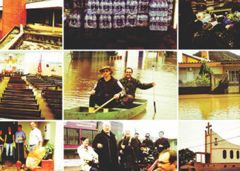 Depois da destruição de casas, pontes, estradas, as águas desceram ao Rio Iguaçu, atingindo, de modo especial, União da Vitória