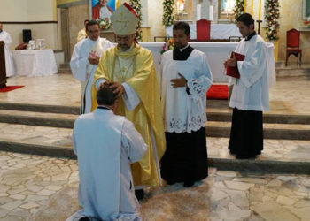Marcos Vinícius é o primeiro de três diáconos permanentes, ordenados neste ano para a Diocese de União da Vitória