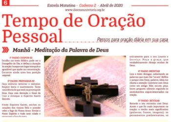 Jornal da Diocese traz roteiro de oração para momentos do dia
