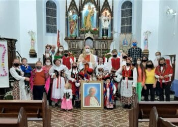 Comunidade de Rio Claro do Sul festeja São João Paulo II e inaugura novas salas de catequese