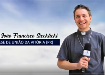 Padre João Francisco dá seu testemunho vocacional ao Site Vocações, do Regional Sul 2