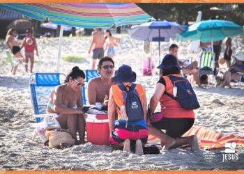 Mais de 100 missionários participaram da missão ‘Jesus no Litoral’, na cidade de Matinhos