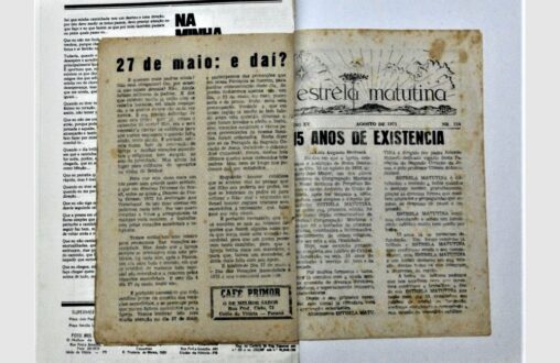 1ª Versão do Jornal, mudado para um formato de Livreto, em agosto de 1973, após parada a circulação em 1969. A Edição anuncia os 15 anos do Jornal.