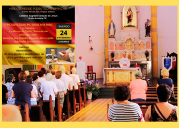 Missa em língua alemã será celebrada no próximo sábado, na Catedral