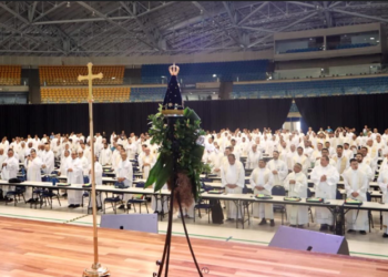 Padres da Diocese participam de Encontro dos Presbíteros em Aparecida do Norte