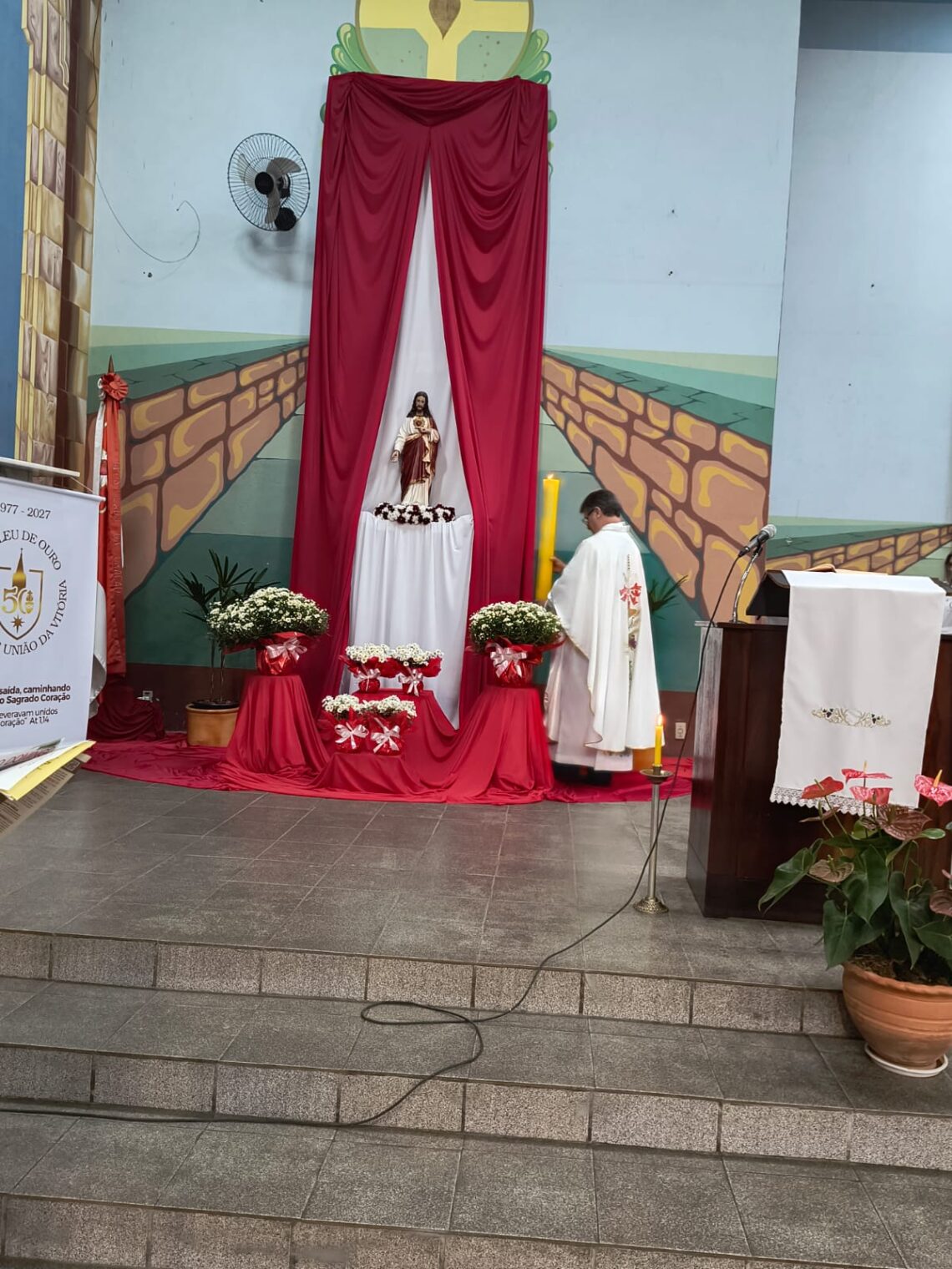 Abertura oficial do Tríduo preparatório ao Jubileu de Ouro da Diocese.
