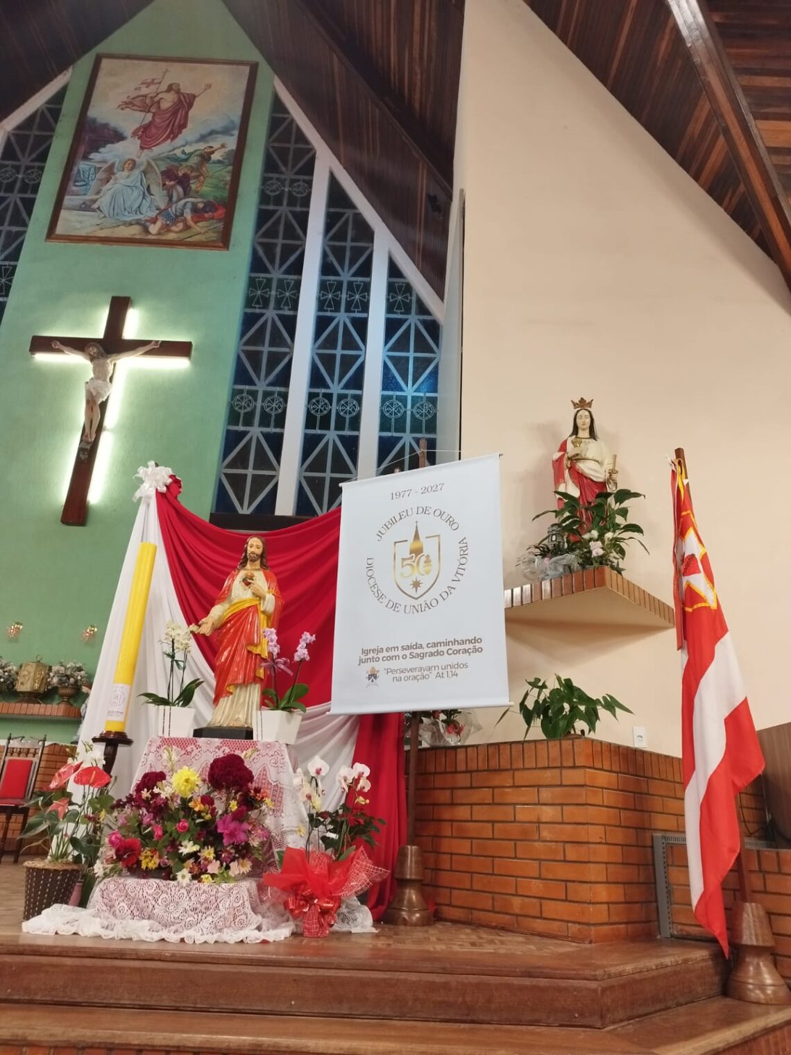 Abertura oficial do Tríduo preparatório ao Jubileu de Ouro da Diocese.