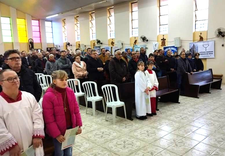 6º Encontrão do Terço dos Homens é realizado na Matriz de Cruz Machado