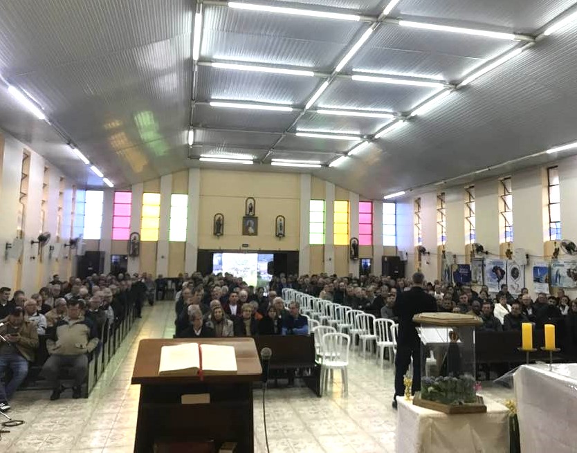 6º Encontrão do Terço dos Homens é realizado na Matriz de Cruz Machado
