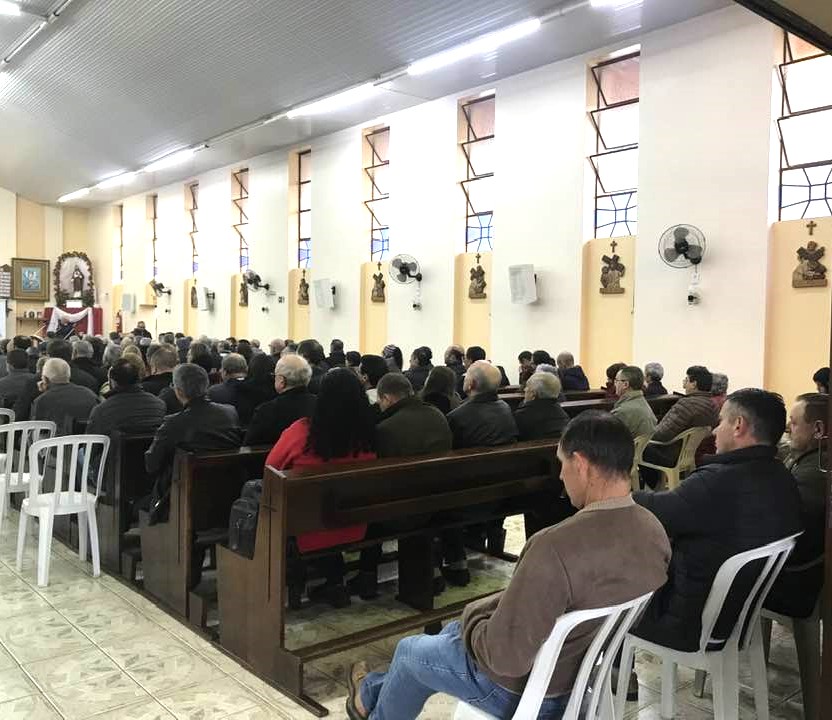 6º Encontrão do Terço dos Homens é realizado na Matriz de Cruz Machado