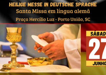 Missa em língua alemã será celebrada na Praça Hercílio Luz