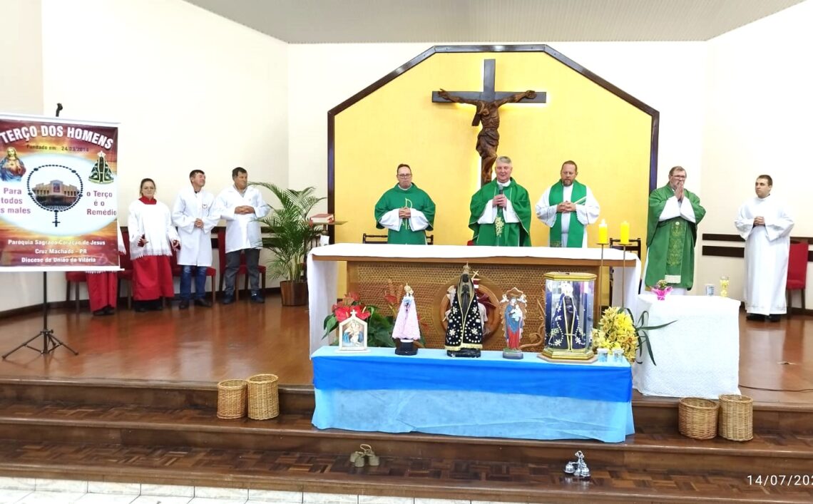 6º Encontrão do Terço dos Homens é realizado na Matriz de Cruz Machado