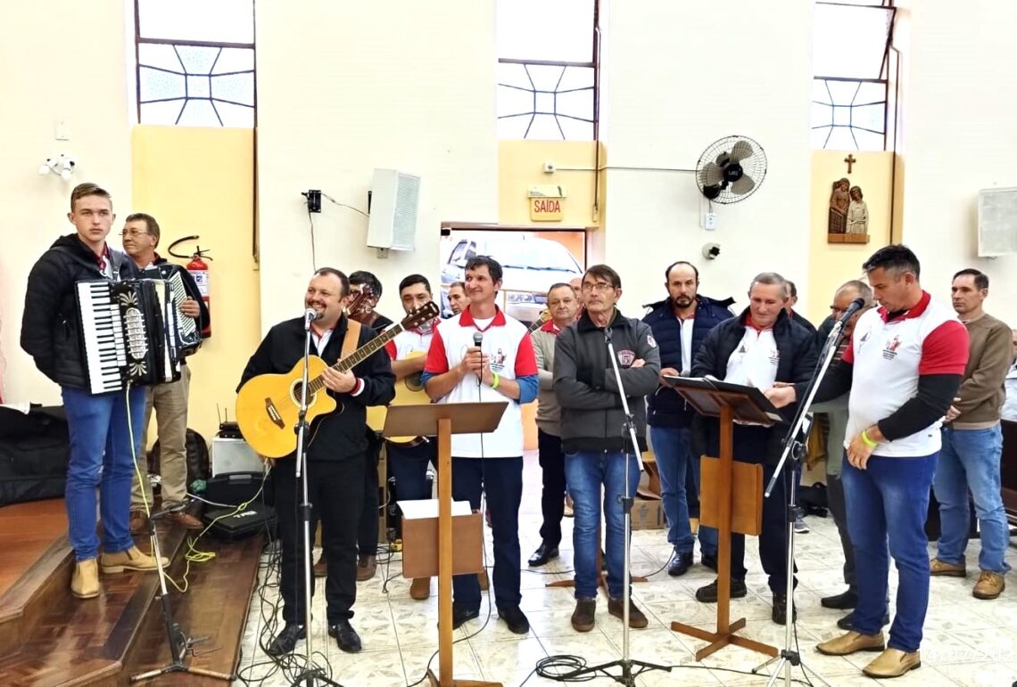 6º Encontrão do Terço dos Homens é realizado na Matriz de Cruz Machado