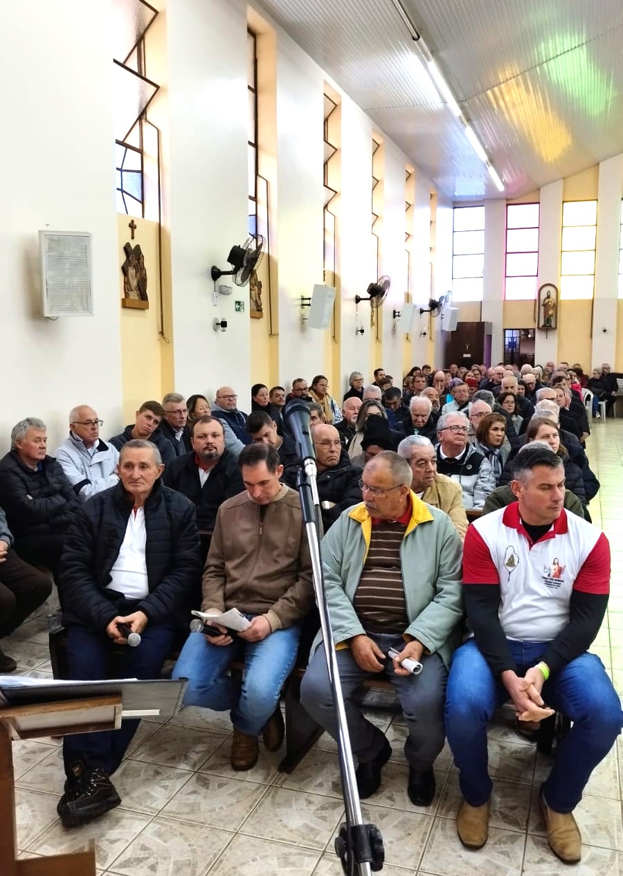 6º Encontrão do Terço dos Homens é realizado na Matriz de Cruz Machado