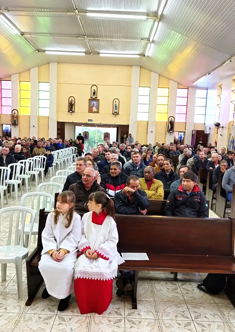 6º Encontrão do Terço dos Homens é realizado na Matriz de Cruz Machado