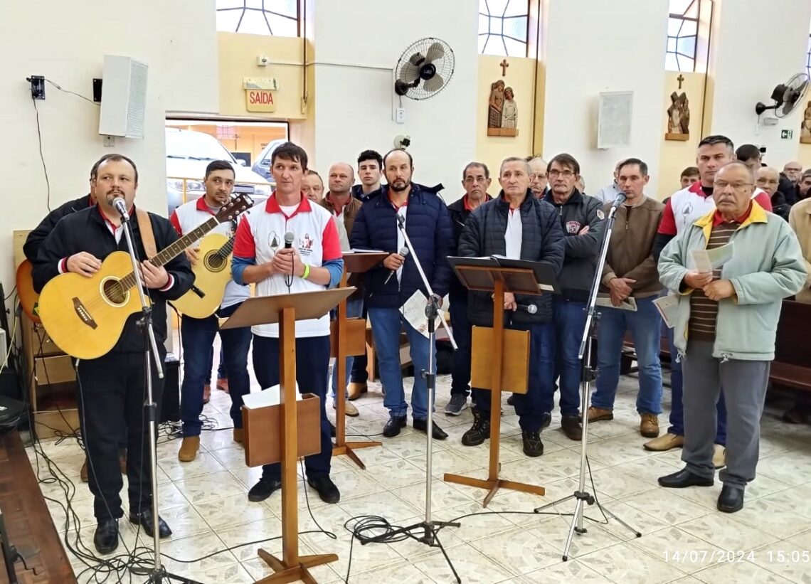 6º Encontrão do Terço dos Homens é realizado na Matriz de Cruz Machado