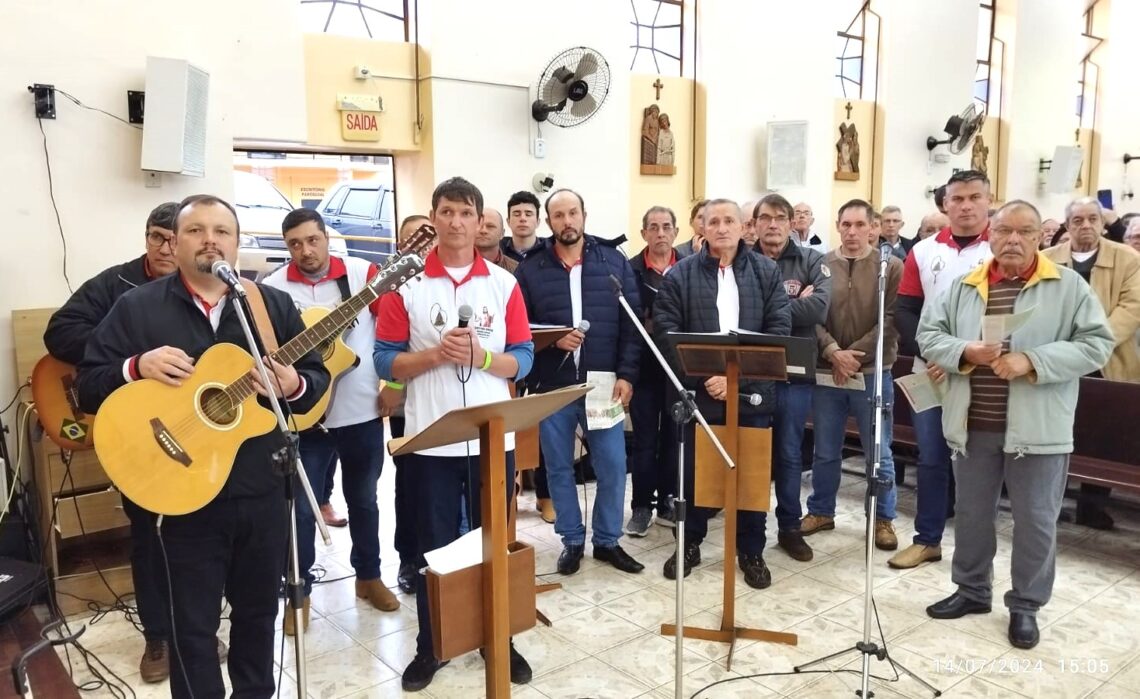 6º Encontrão do Terço dos Homens é realizado na Matriz de Cruz Machado