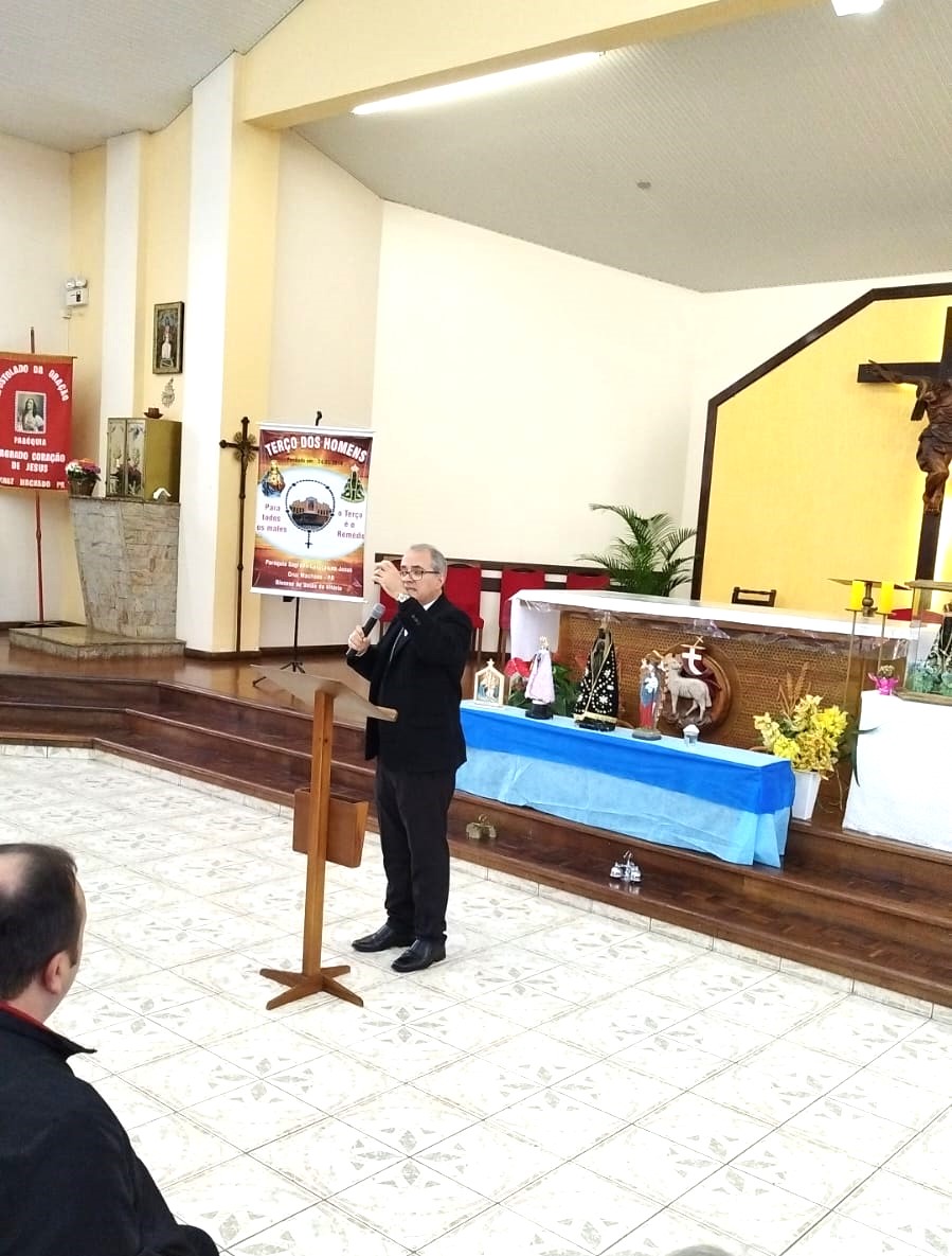 6º Encontrão do Terço dos Homens é realizado na Matriz de Cruz Machado