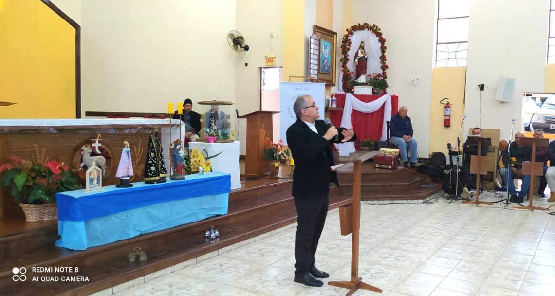 6º Encontrão do Terço dos Homens é realizado na Matriz de Cruz Machado
