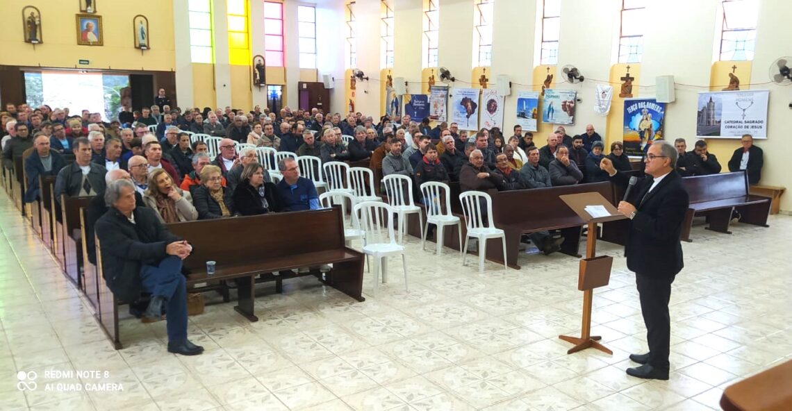 6º Encontrão do Terço dos Homens é realizado na Matriz de Cruz Machado