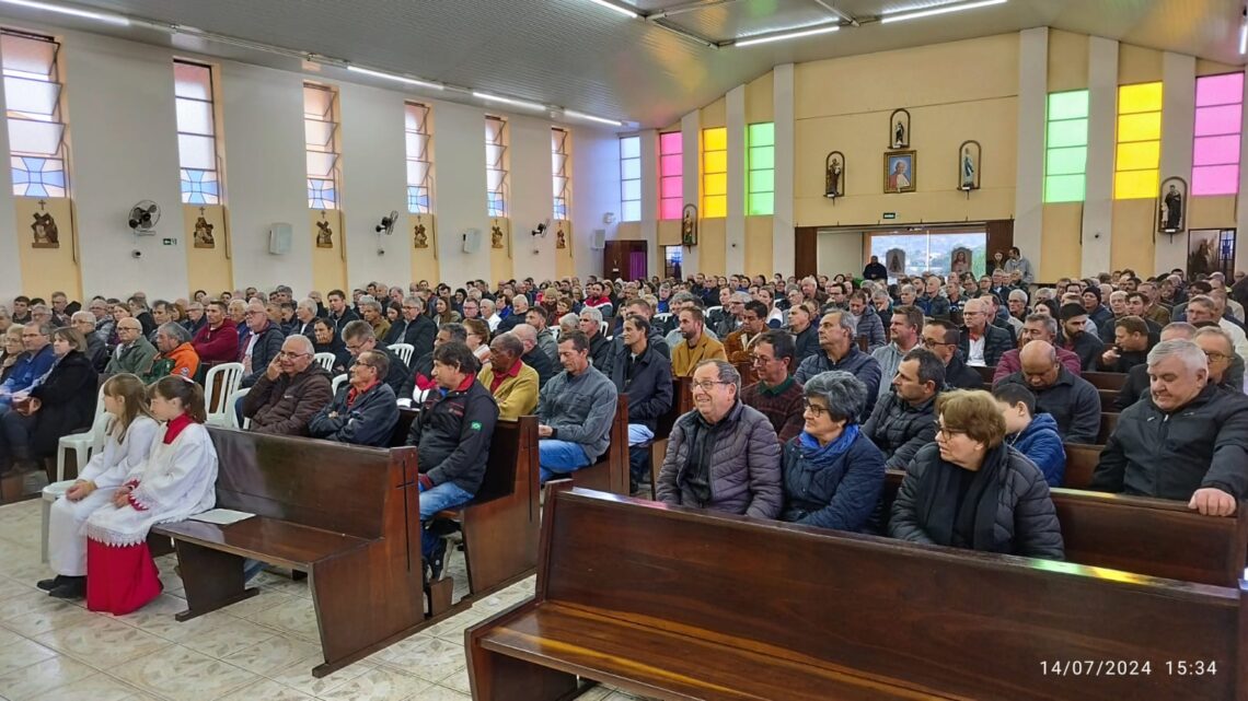 6º Encontrão do Terço dos Homens é realizado na Matriz de Cruz Machado