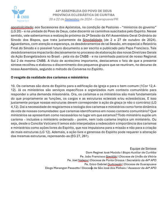 Líderes de Pastorais e Movimentos da Diocese participam da 44º Assembleia do Povo de Deus em Guarapuava