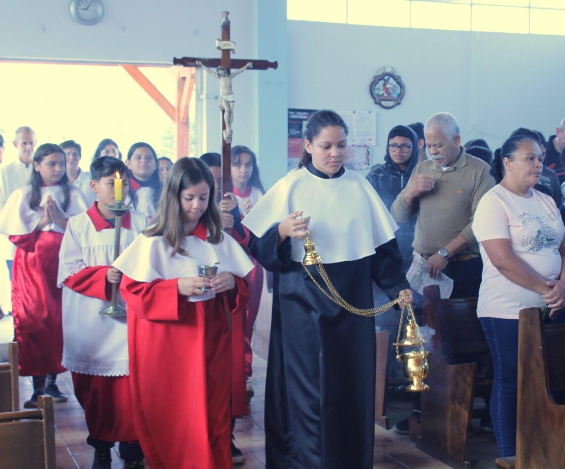 Campanário na Paróquia Nossa Senhora das Dores foi inaugurado no dia 12 de outubro