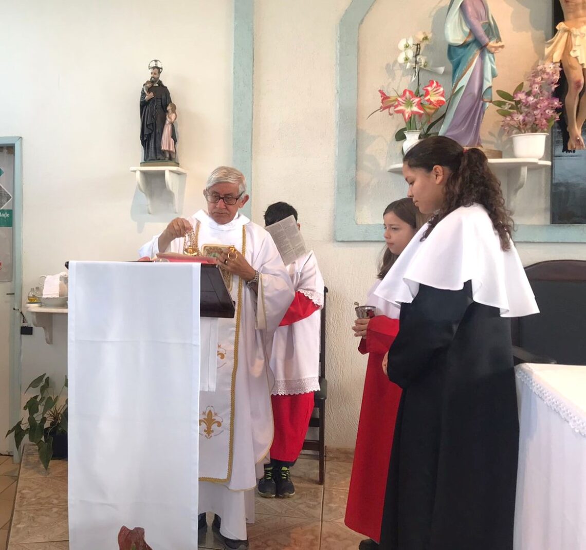 Campanário na Paróquia Nossa Senhora das Dores foi inaugurado no dia 12 de outubro