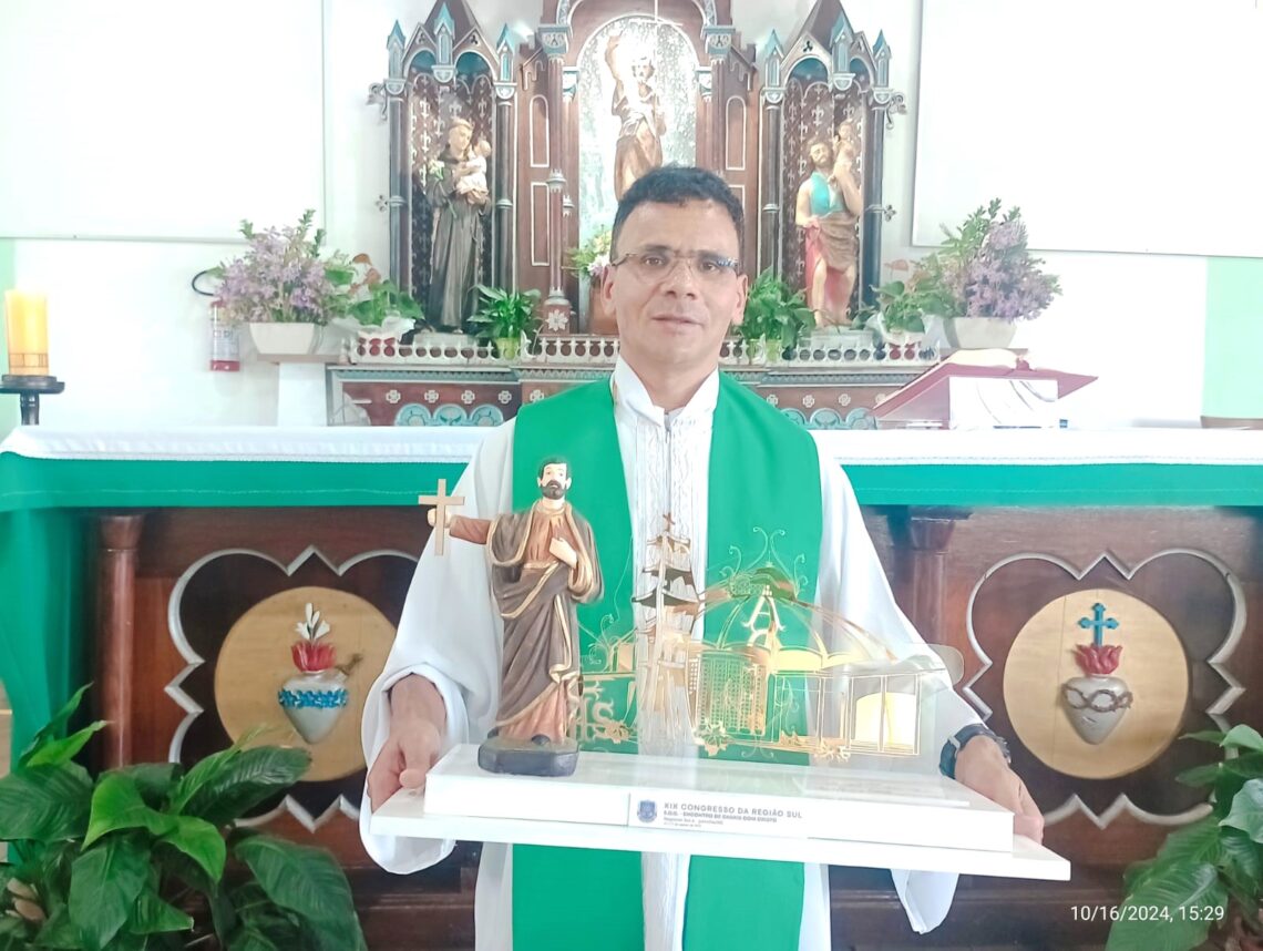 Imagem de São Francisco Xavier, visita paróquias da Diocese