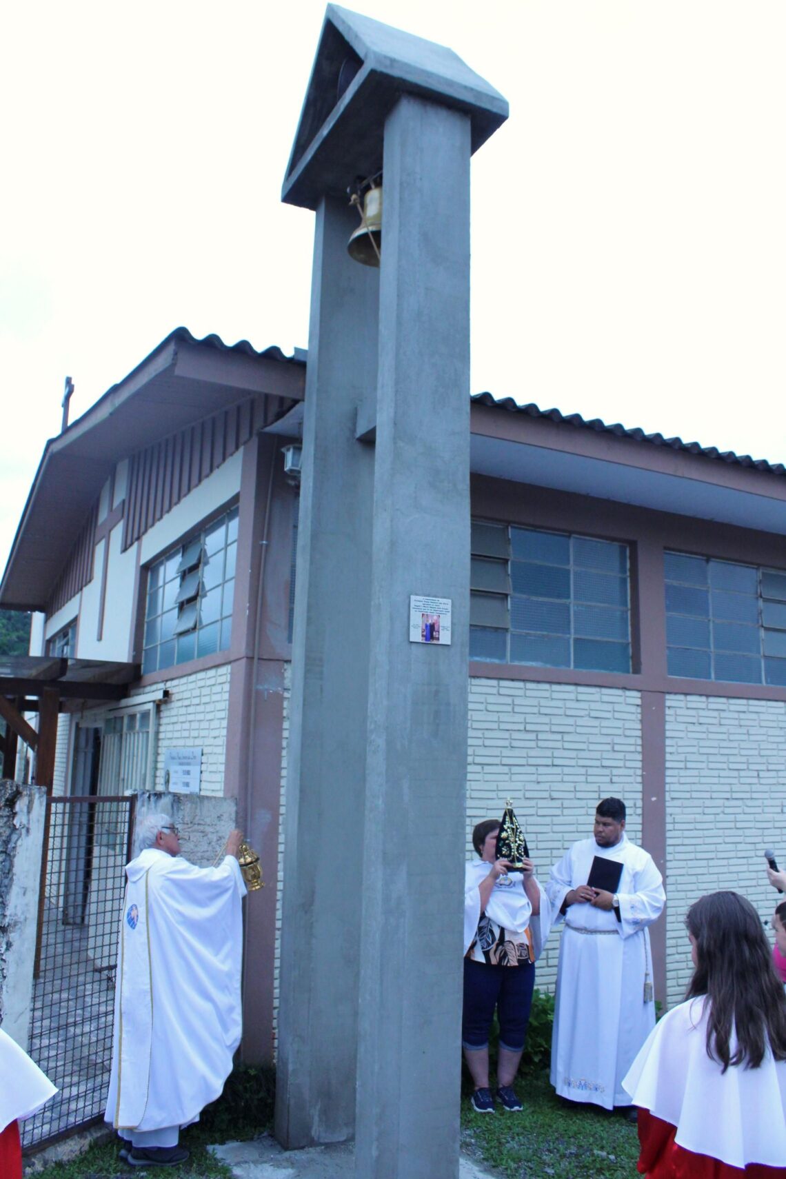 Campanário na Paróquia Nossa Senhora das Dores foi inaugurado no dia 12 de outubro