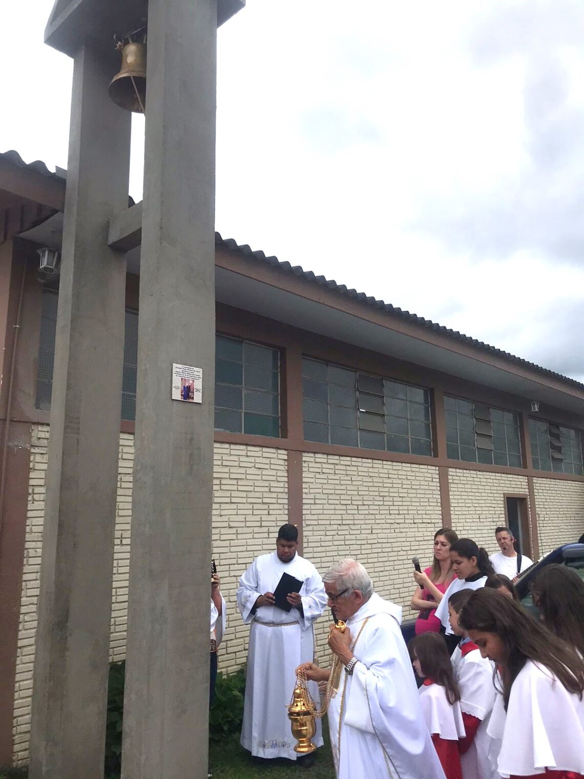 Campanário na Paróquia Nossa Senhora das Dores foi inaugurado no dia 12 de outubro