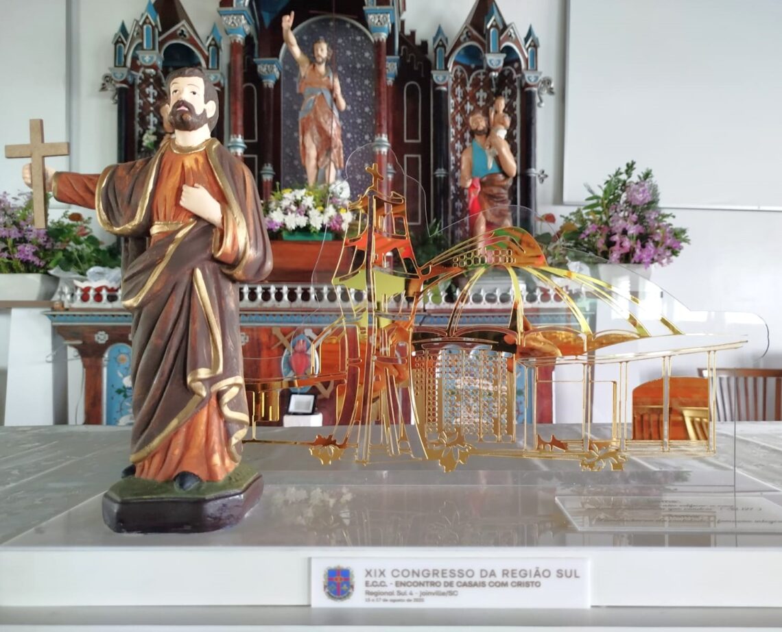 Imagem de São Francisco Xavier, visita paróquias da Diocese