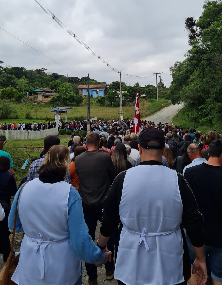 Fiéis Romeiros participam de Romaria Diocesana em Rio Claro do Sul
