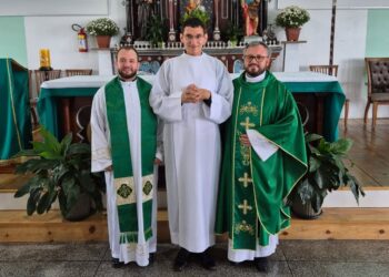 Seminarista Gustavo Santana inicia seus estágios pastorais na Paróquia São João Batista