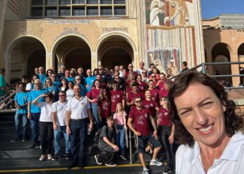 Casais da Diocese de União da Vitória participam de Romaria em Aparecida do Norte para celebrar os 55 anos do ECC no Brasil